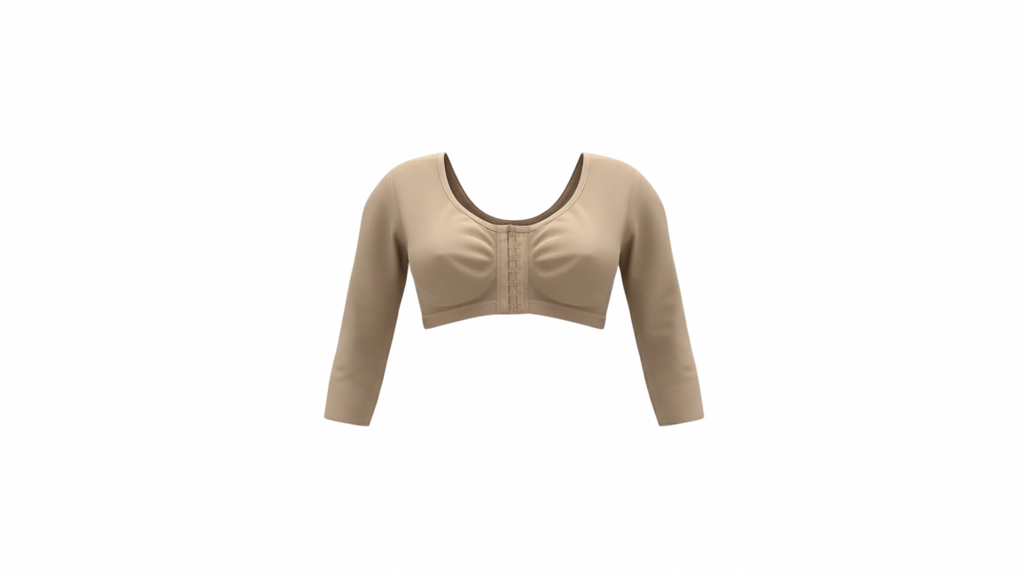 Bra with sleeves for post-op with three hooks - wholesale