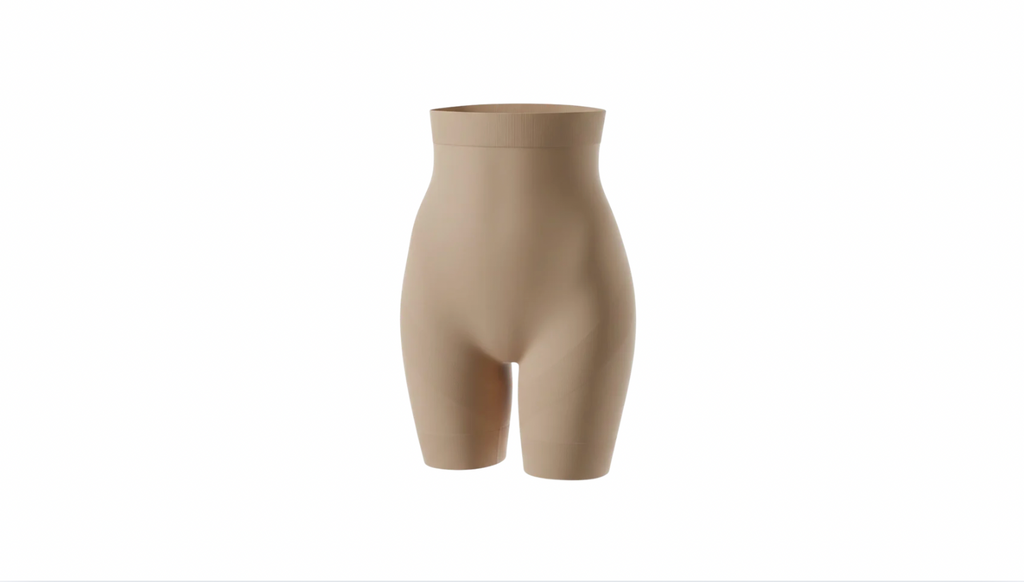 High waisted seamless short with control panel - wholesale