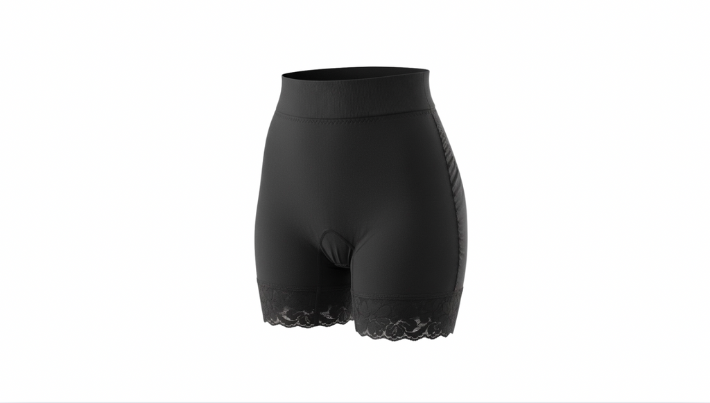 Short with control panel and butt lift effect - wholesale