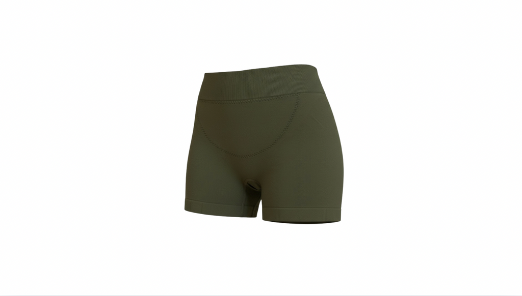Low waisted short with compression panel - wholesale