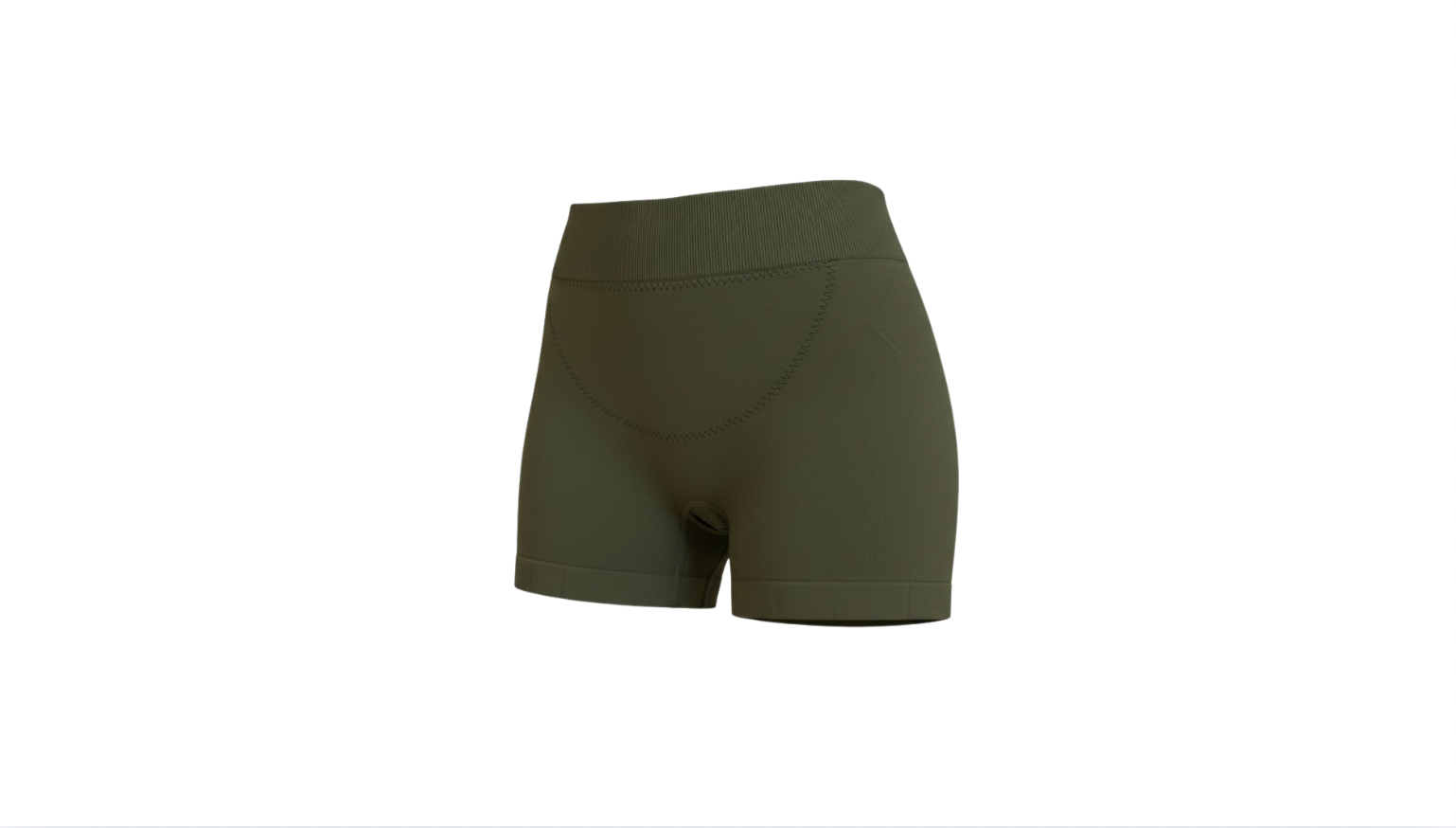Low waisted short with compression panel - wholesale