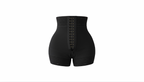 High waisted powernet colombian short with three adjustable level hooks