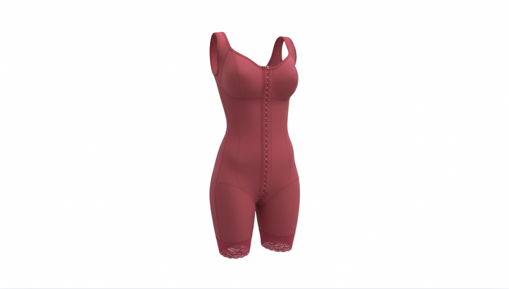 Abrilia Colombian Shapewear wine color, luxury faja- Wholesale