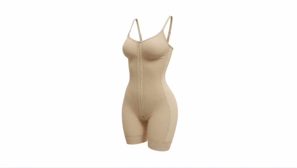 Powernet and lycra full body Colombian shapewear with thin straps