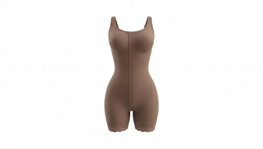 Colombian powernet shapewear with four adjustable hooks - wholesale