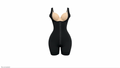 Powernet and lycra shapewear with short leg