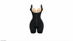 Powernet and lycra shapewear with short leg