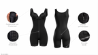 Powernet and lycra colombian shapewear with padded straps with features - wholesale