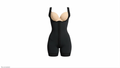 Short powernet colombian shapewear with no bust