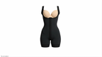 Short powernet colombian shapewear with no bust