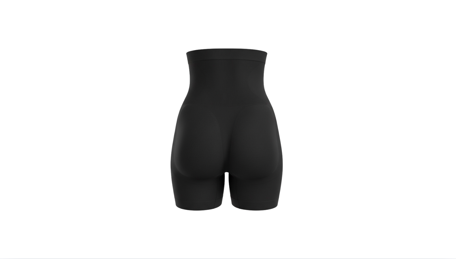 Seamless high waisted short with control panel and butt lift effect - wholesale