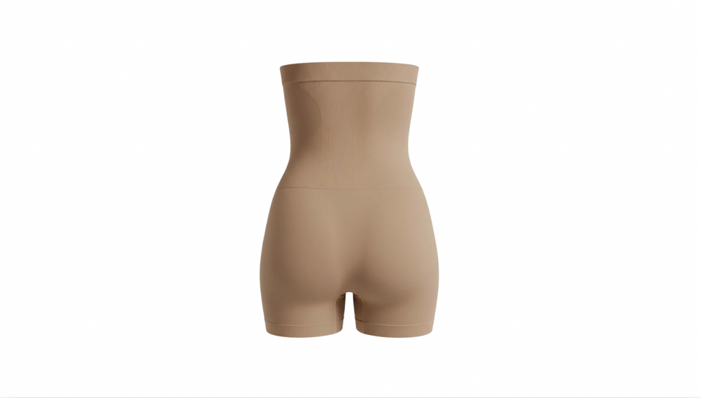 High waisted seamless short with control panel - wholesale