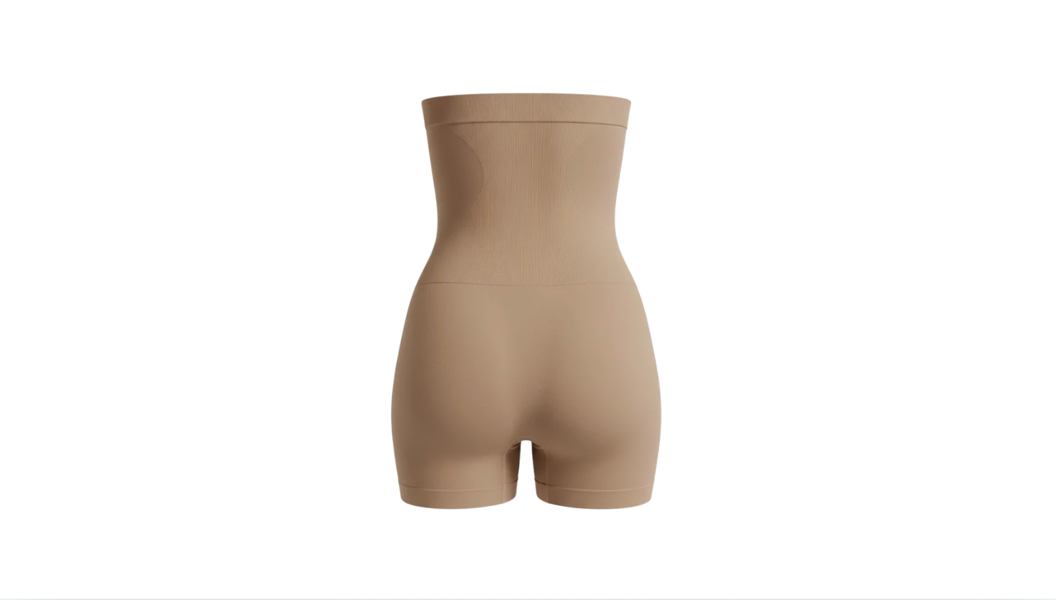 High waisted seamless short with control panel - wholesale