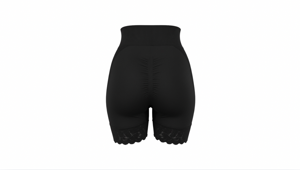 Short with control panel and butt lift effect - wholesale