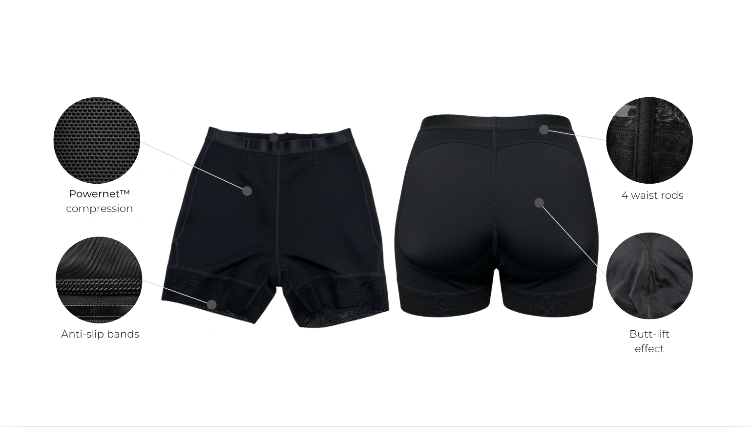 Colombian Lycra boxer with rods - wholesale with features