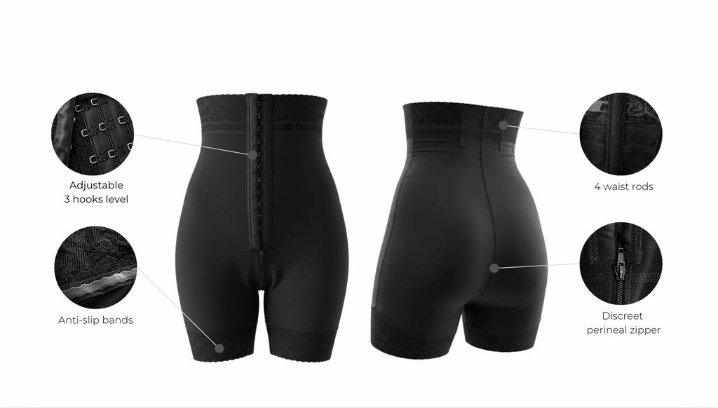 High waisted powernet Colombian short - Wholesale