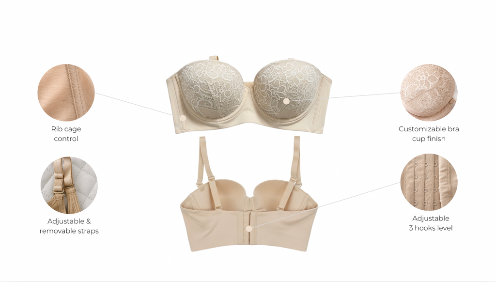 Colombian Cup bra everyday support bra with features