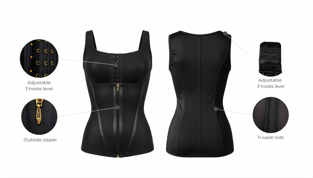 Colombian abrilia waist trainers with features