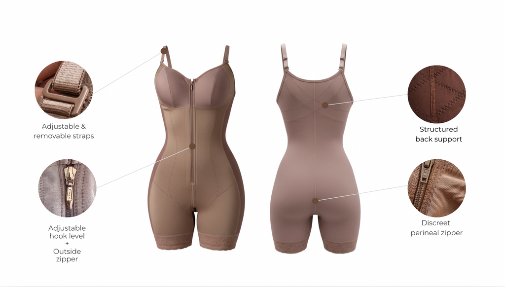 Abrilia Shapewear with thin straps - wholesale - with features