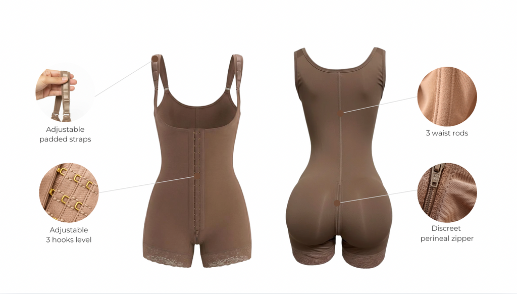 Superimposed strap Colombian Shapewear