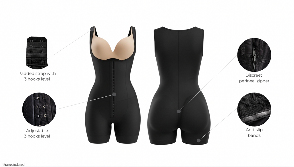 Abrilia open bust colombian faja - wholesale qith features