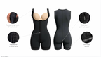 Short powernet colombian shapewear with no bust with features - wholesale