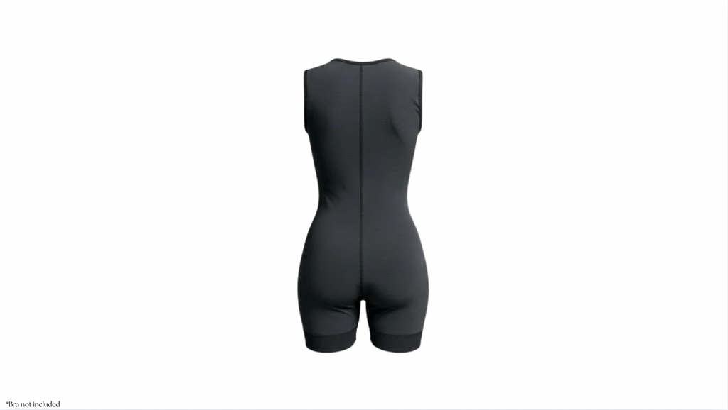 Short powernet colombian shapewear with no bust