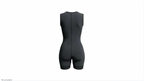 Short powernet colombian shapewear with no bust