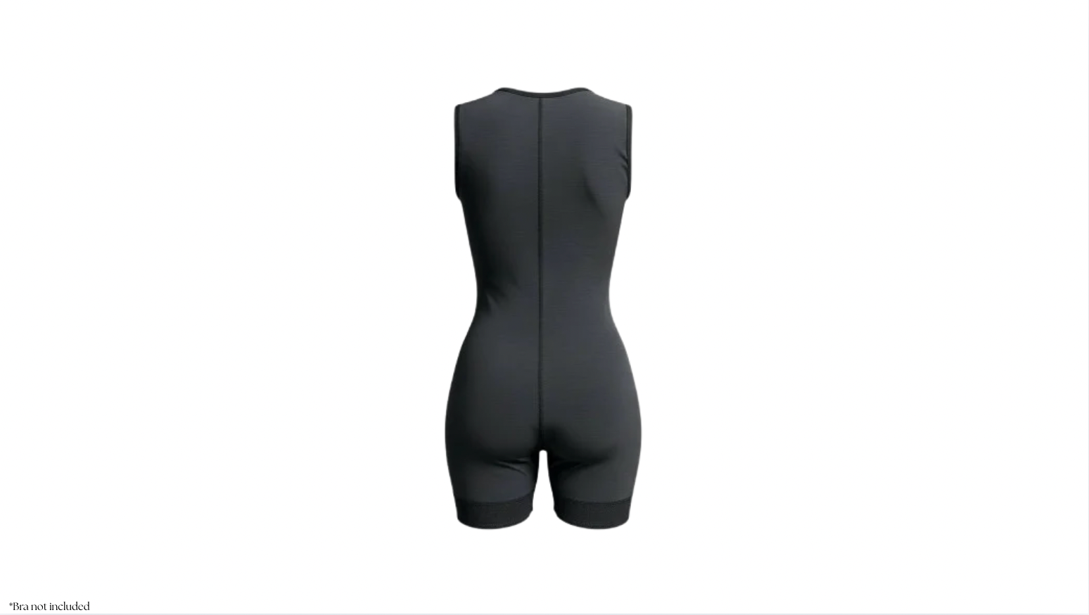 Short powernet colombian shapewear with no bust