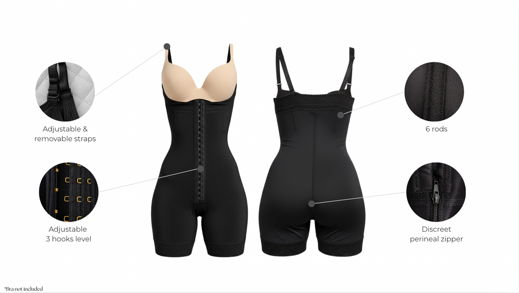 Streapless colombian faja with powernet - wholesale with features
